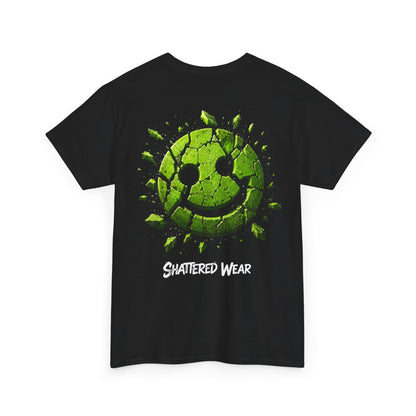 Shattered Wear Cracked Smiley Graphic Tee