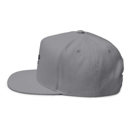 Shattered Wear Embroidered Flat Bill Cap White