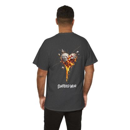 Shattered White Heart Wear Graphic Tee