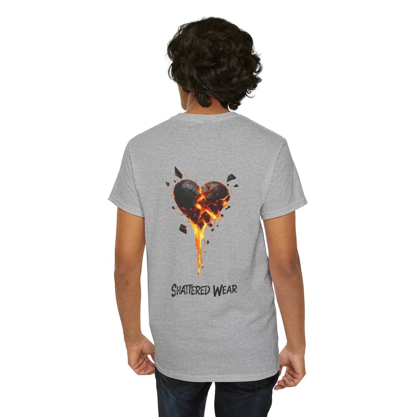 Shattered Black Heart Wear Graphic Tee