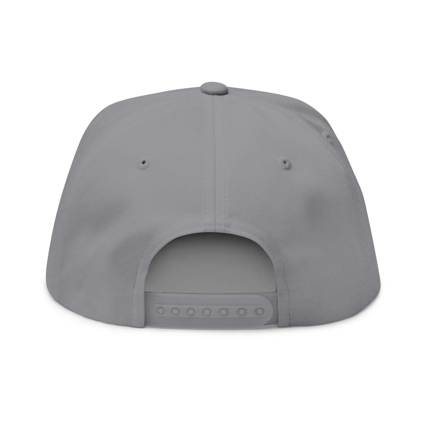 Shattered Wear Embroidered Flat Bill Cap White