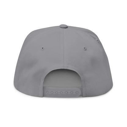 Shattered Wear Embroidered Flat Bill Cap White