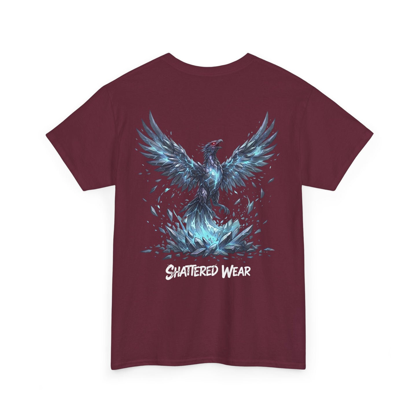 Shattered Blue Rising Phoenix Wear Graphic Tee