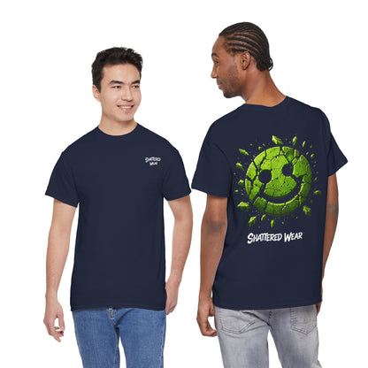 Shattered Wear Cracked Smiley Graphic Tee