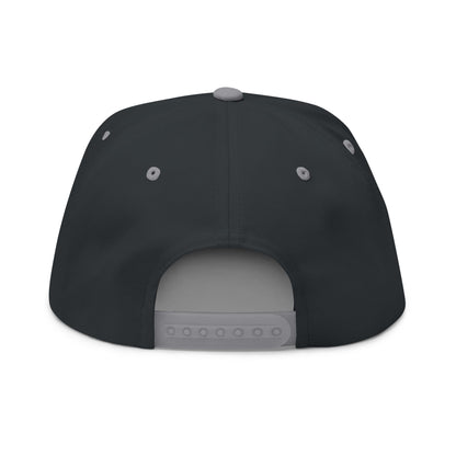Shattered Wear Embroidered Flat Bill Cap Black