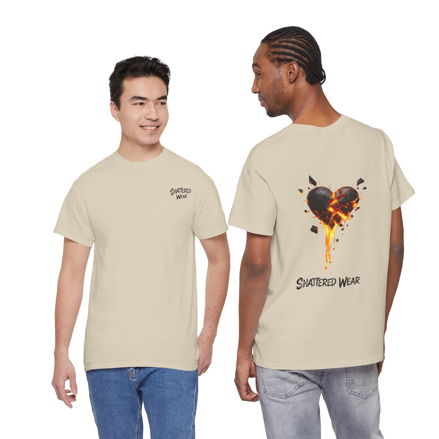 Shattered Black Heart Wear Graphic Tee