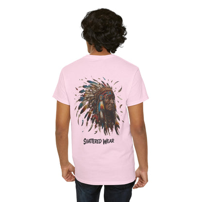 Shattered Warbonnet Elderly Native Graphic Tee