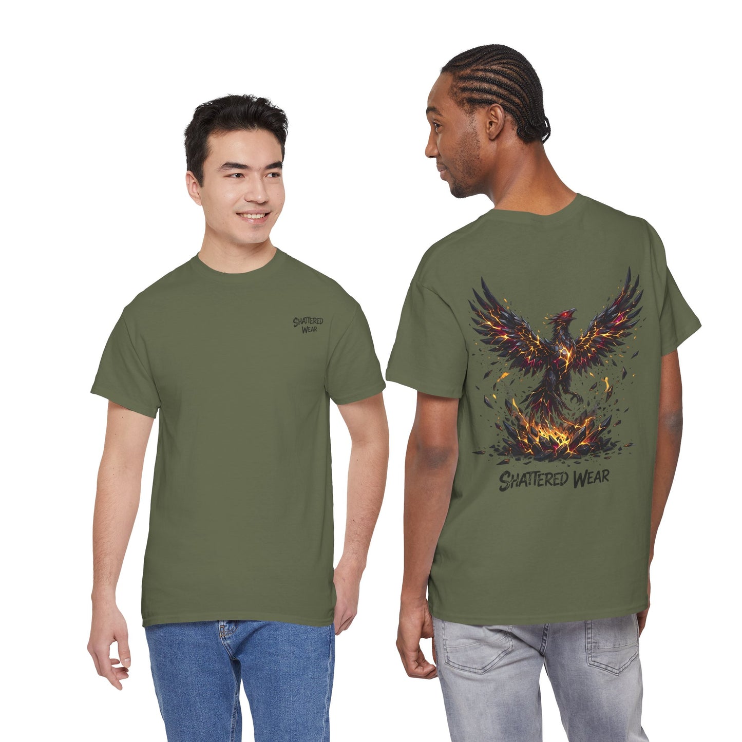 Shattered Gold Rising Phoenix Wear Graphic Tee