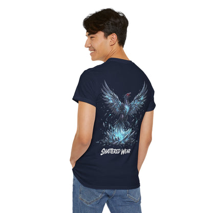 Shattered Blue Rising Phoenix Wear Graphic Tee