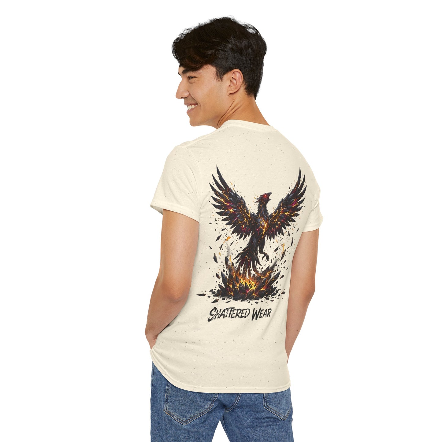 Shattered Gold Rising Phoenix Wear Graphic Tee