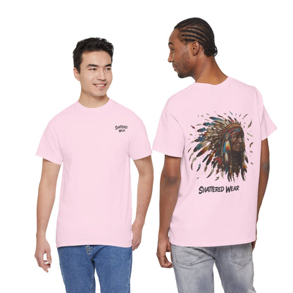Shattered Warbonnet Elderly Native Graphic Tee