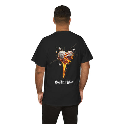 Shattered White Heart Wear Graphic Tee