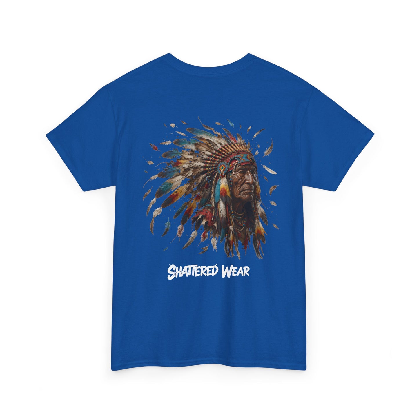 Shattered Warbonnet Elderly Native Graphic Tee