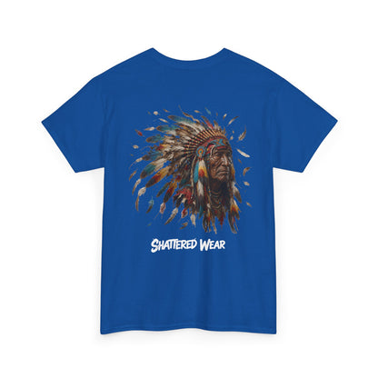 Shattered Warbonnet Elderly Native Graphic Tee