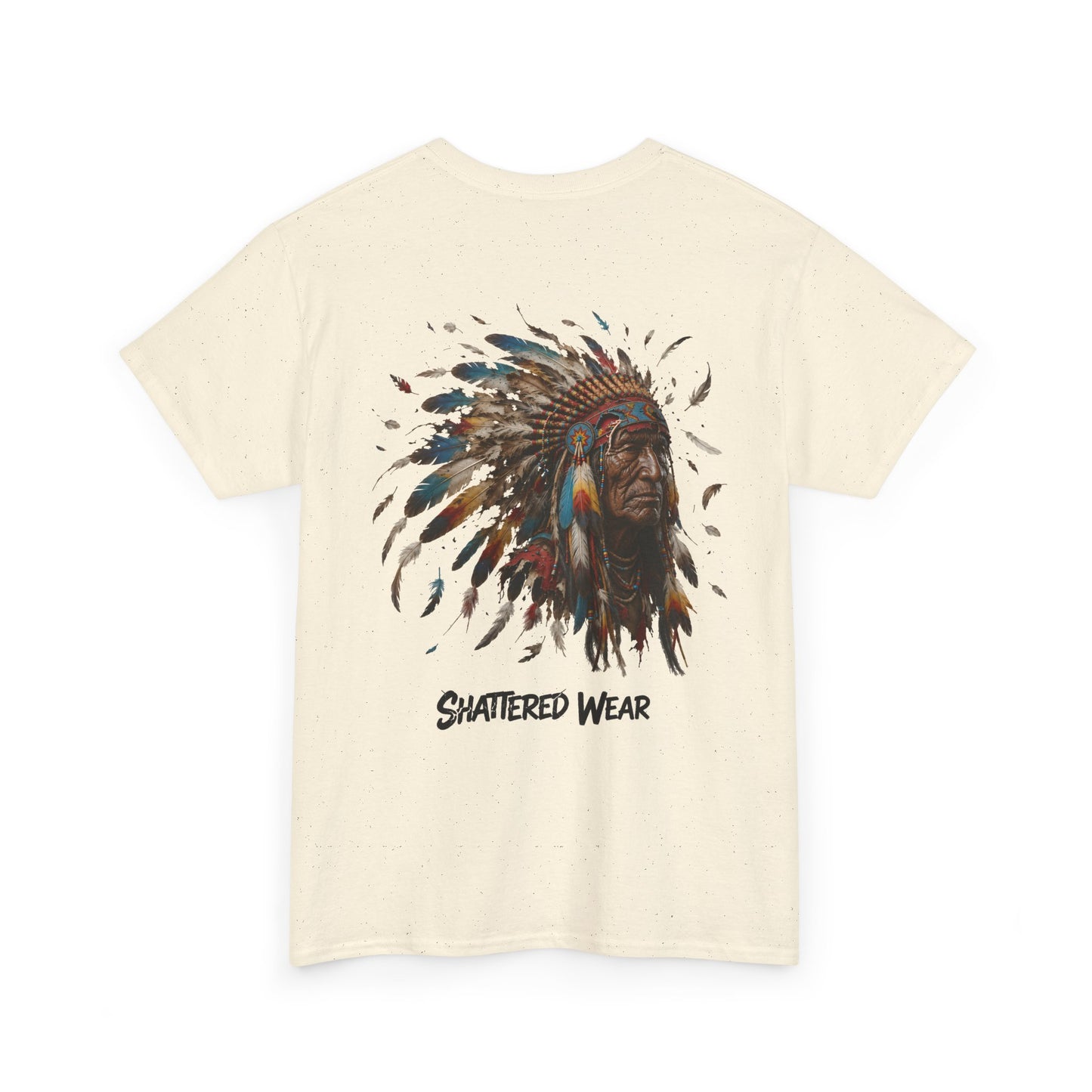Shattered Warbonnet Elderly Native Graphic Tee