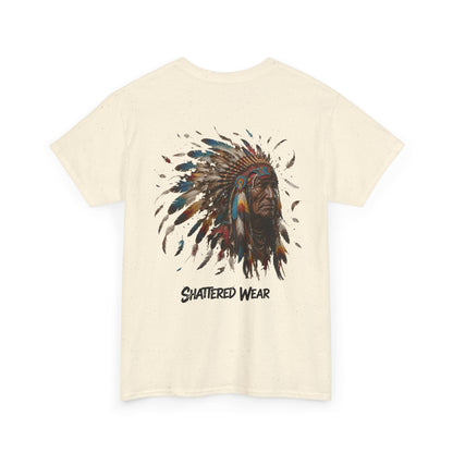 Shattered Warbonnet Elderly Native Graphic Tee