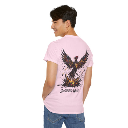 Shattered Gold Rising Phoenix Wear Graphic Tee