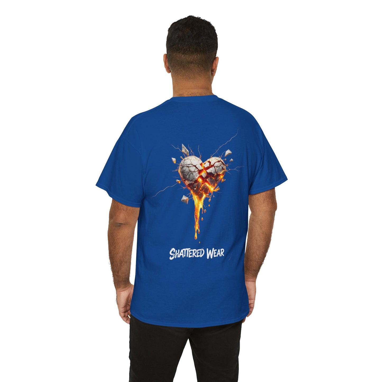 Shattered White Heart Wear Graphic Tee