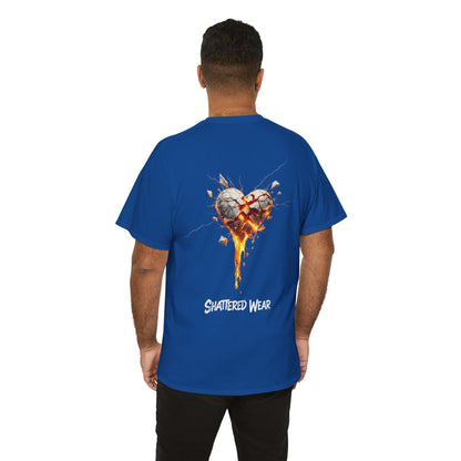 Shattered White Heart Wear Graphic Tee