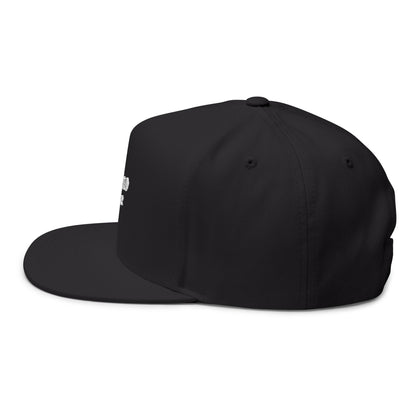 Shattered Wear Embroidered Flat Bill Cap Black