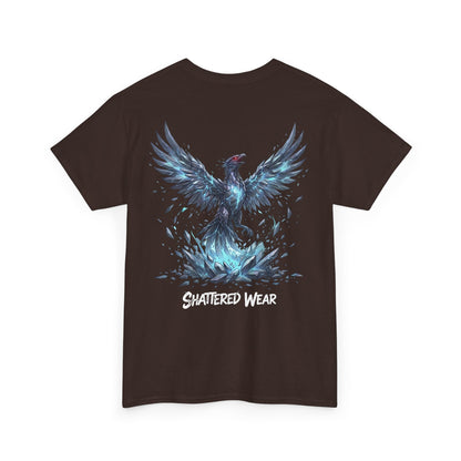 Shattered Blue Rising Phoenix Wear Graphic Tee