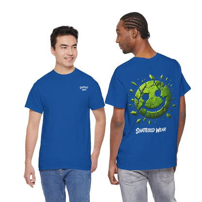 Shattered Wear Cracked Smiley Graphic Tee