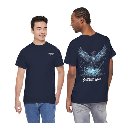 Shattered Blue Rising Phoenix Wear Graphic Tee