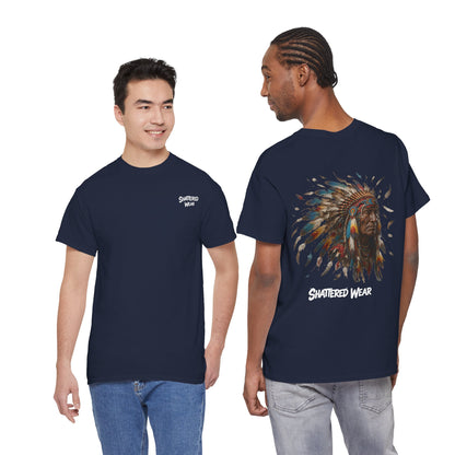Shattered Warbonnet Elderly Native Graphic Tee