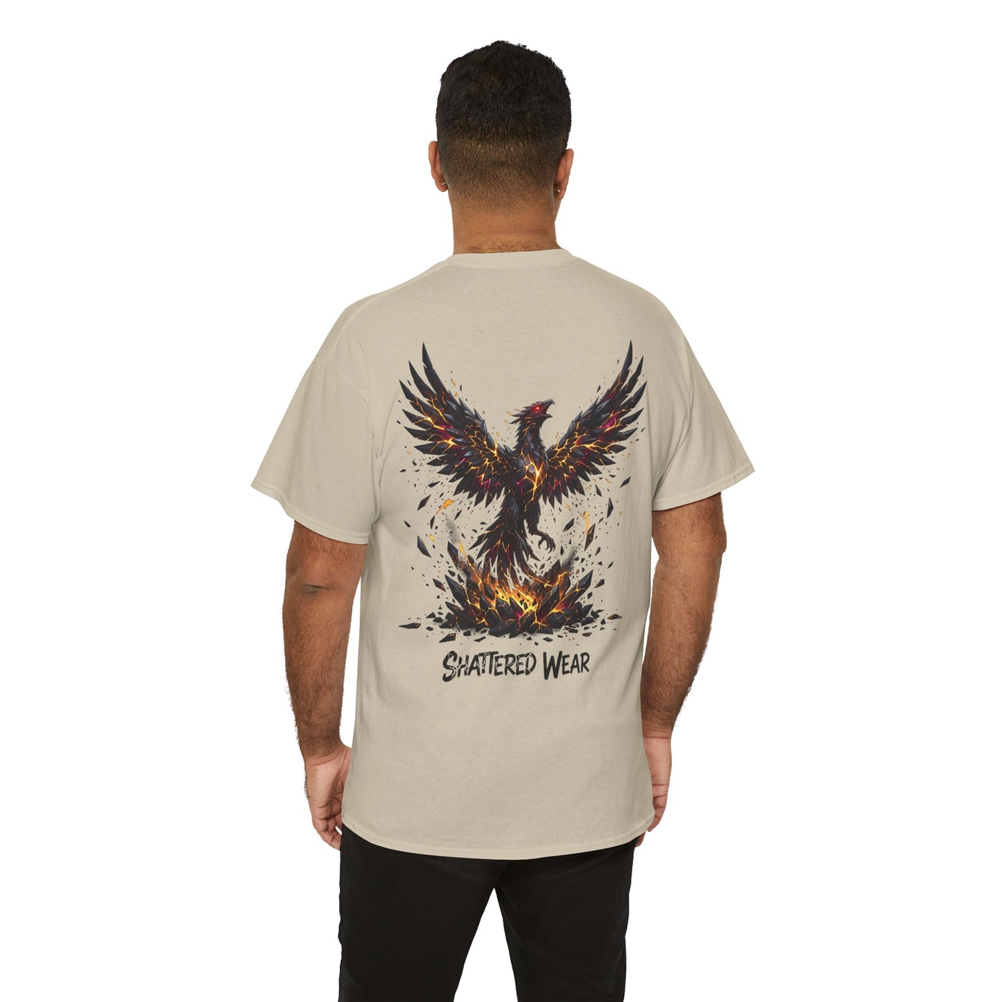 Shattered Gold Rising Phoenix Wear Graphic Tee