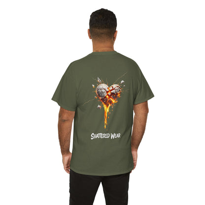 Shattered White Heart Wear Graphic Tee