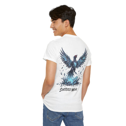 Shattered Blue Rising Phoenix Wear Graphic Tee
