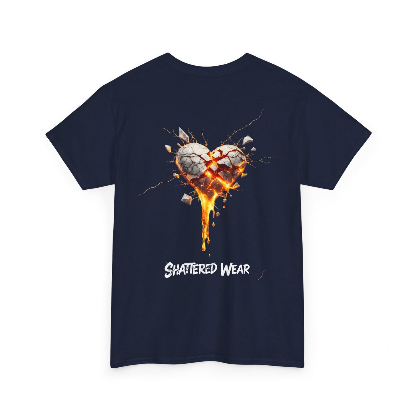 Shattered White Heart Wear Graphic Tee