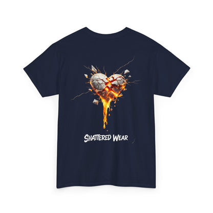Shattered White Heart Wear Graphic Tee