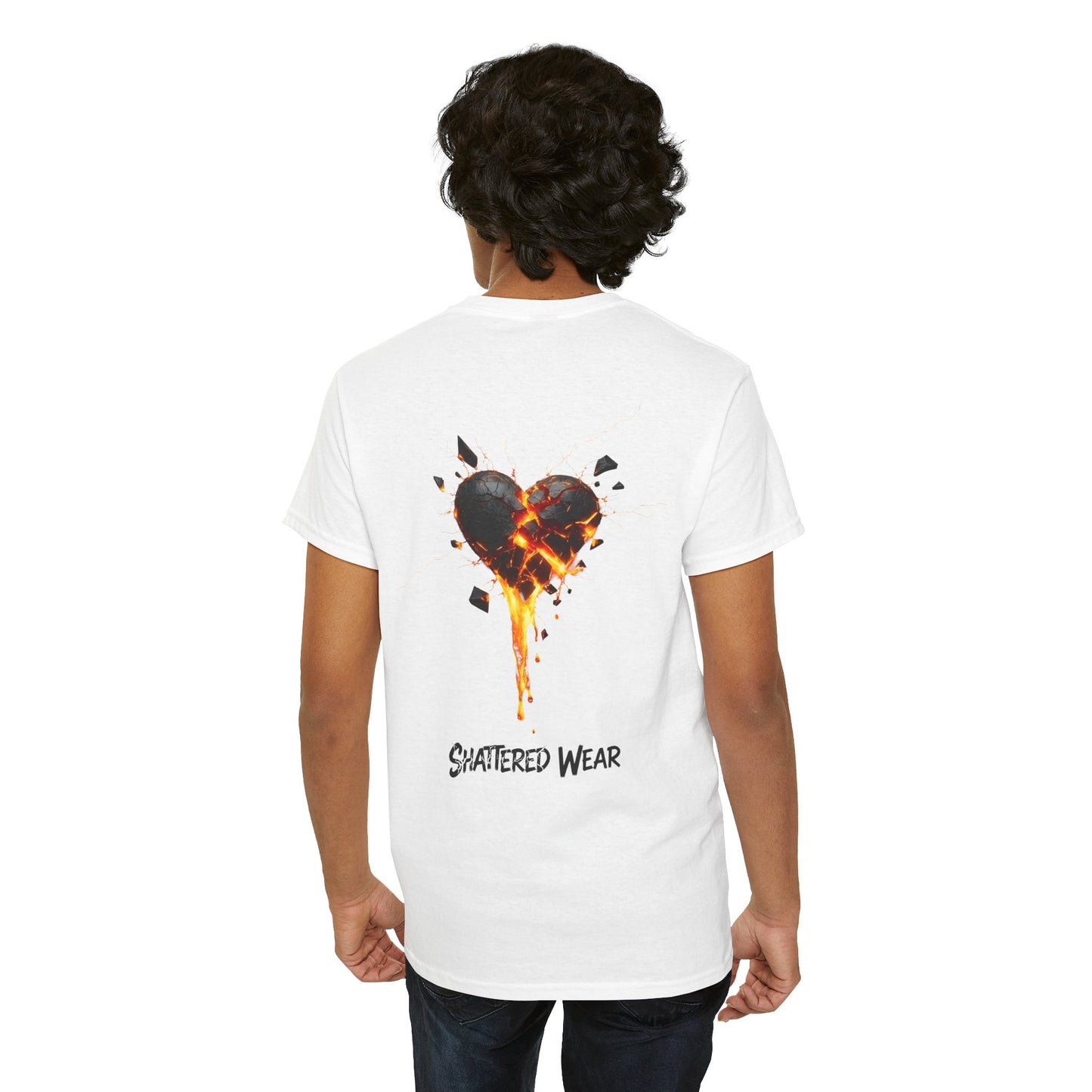 Shattered Black Heart Wear Graphic Tee