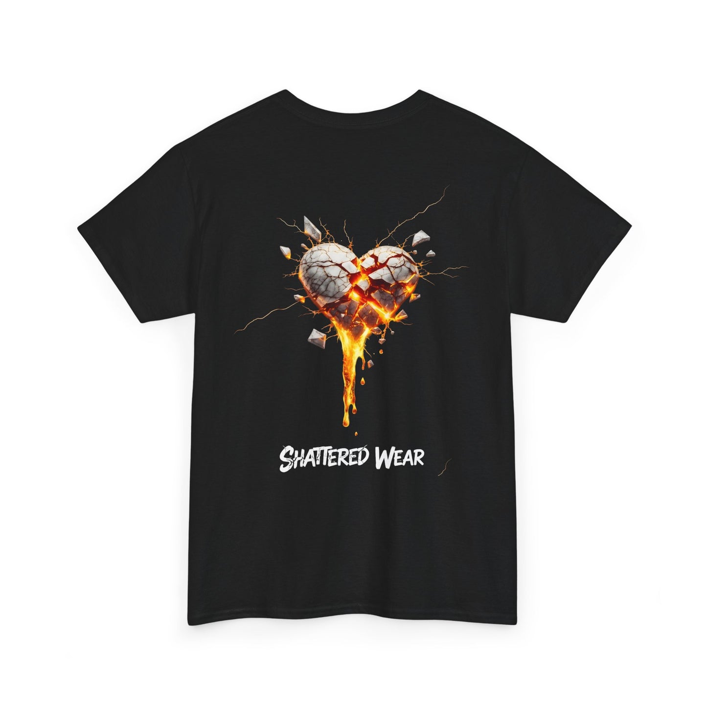 Shattered White Heart Wear Graphic Tee