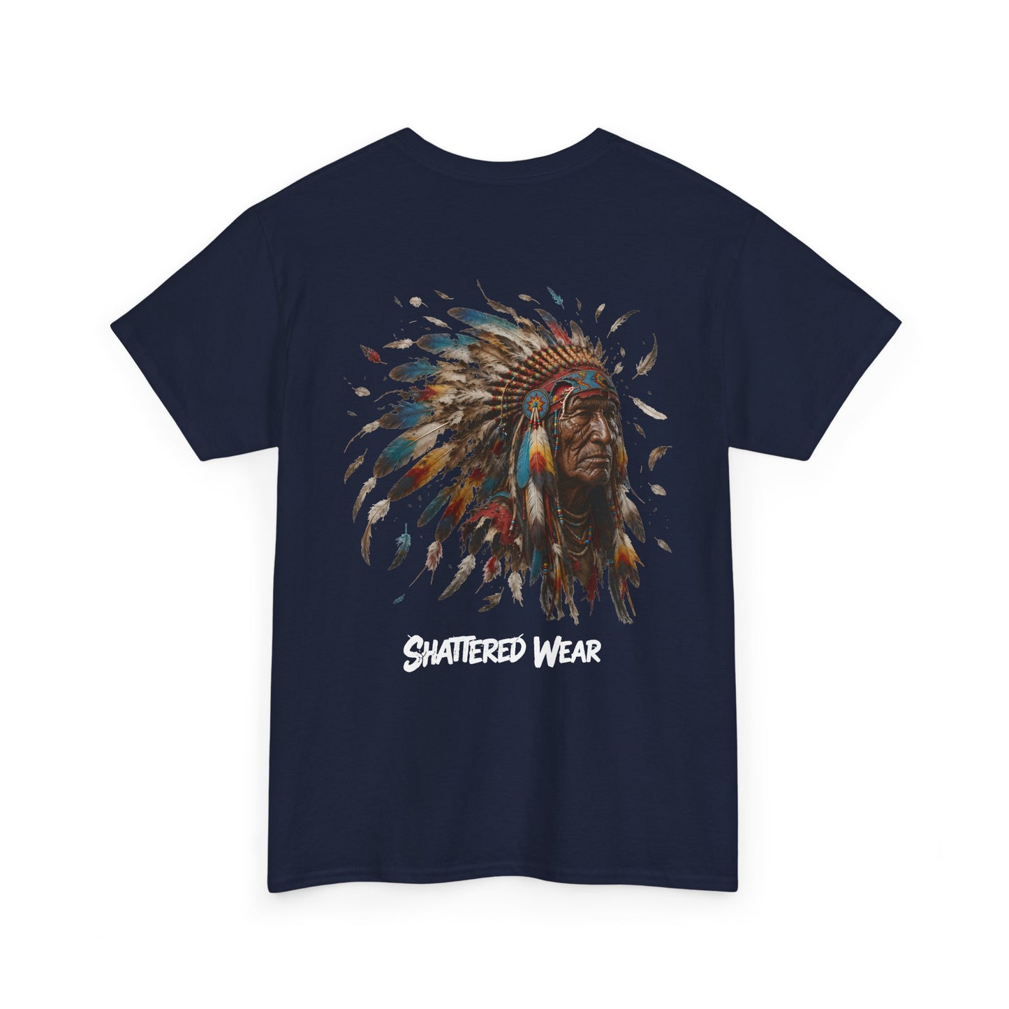Shattered Warbonnet Elderly Native Graphic Tee