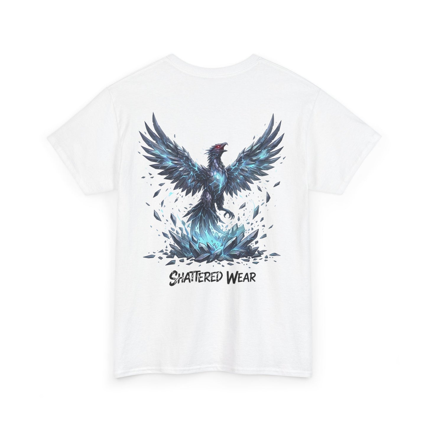 Shattered Blue Rising Phoenix Wear Graphic Tee