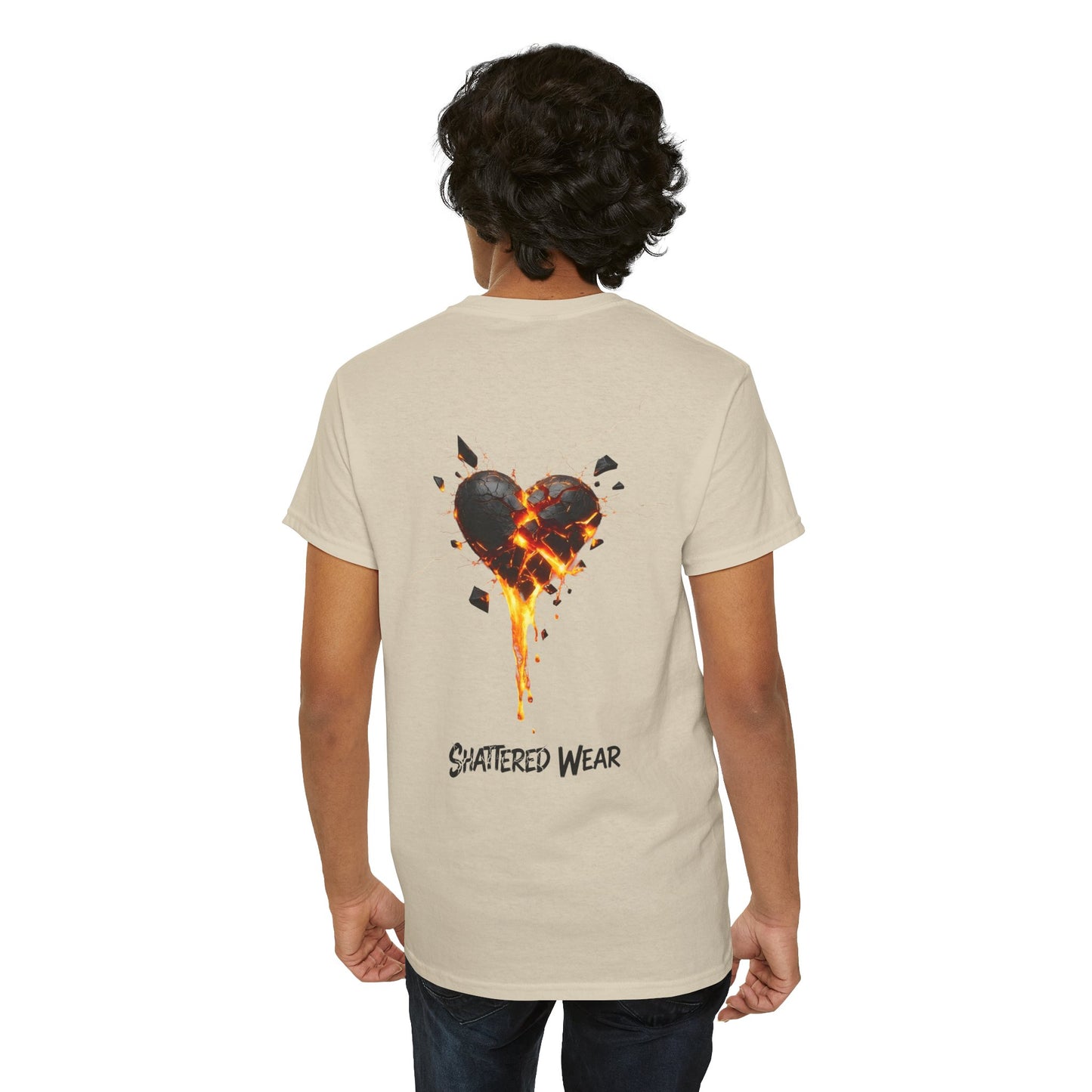 Shattered Black Heart Wear Graphic Tee