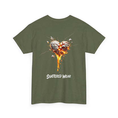 Shattered White Heart Wear Graphic Tee