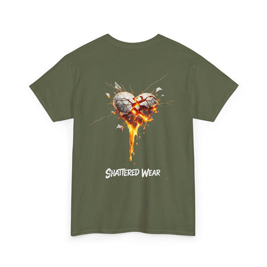 Shattered White Heart Wear Graphic Tee