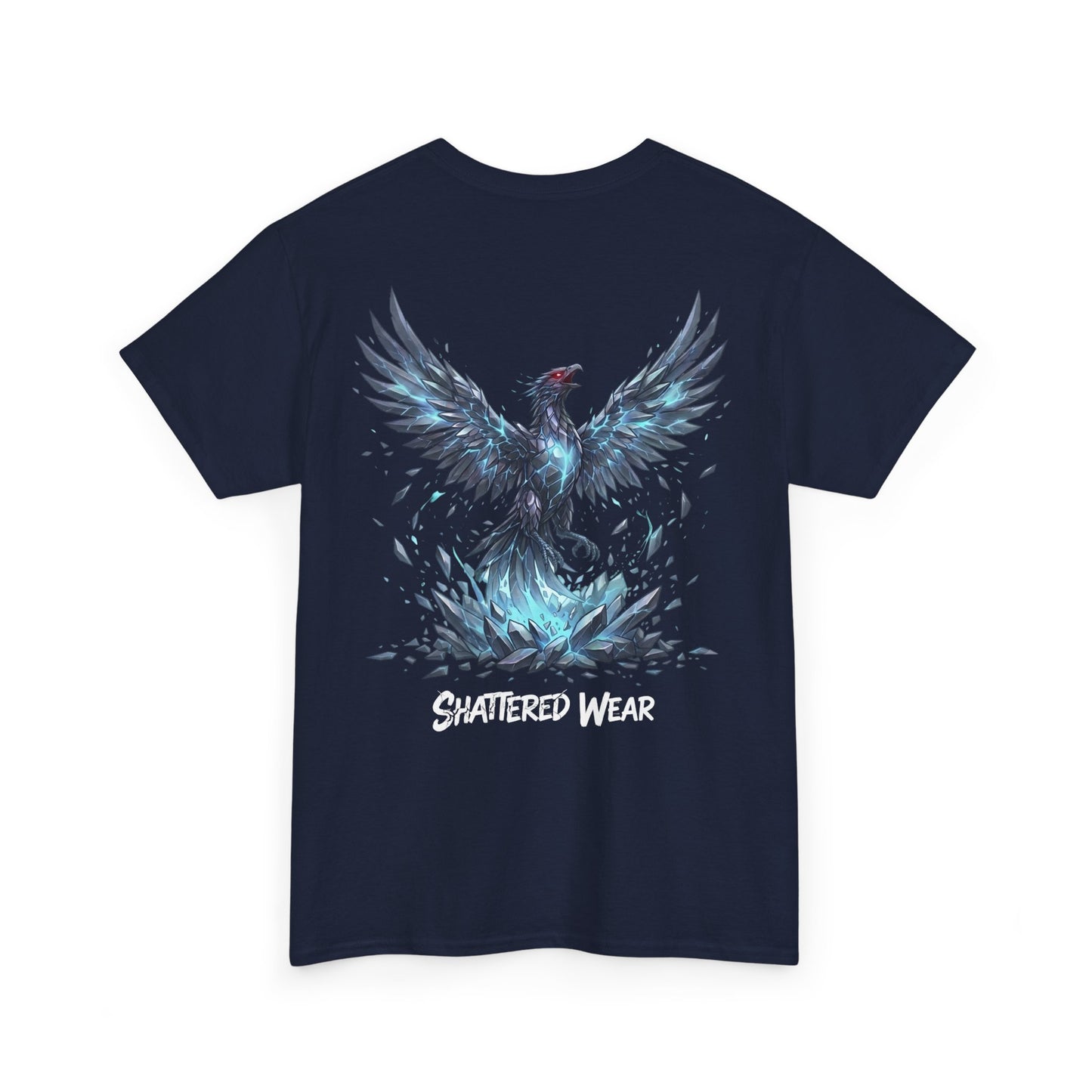 Shattered Blue Rising Phoenix Wear Graphic Tee