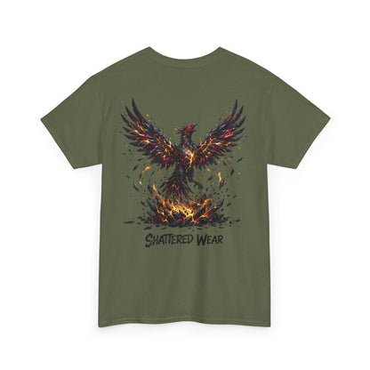 Shattered Gold Rising Phoenix Wear Graphic Tee