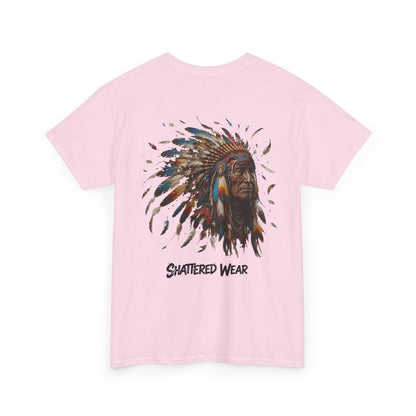 Shattered Warbonnet Elderly Native Graphic Tee