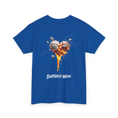 Shattered White Heart Wear Graphic Tee