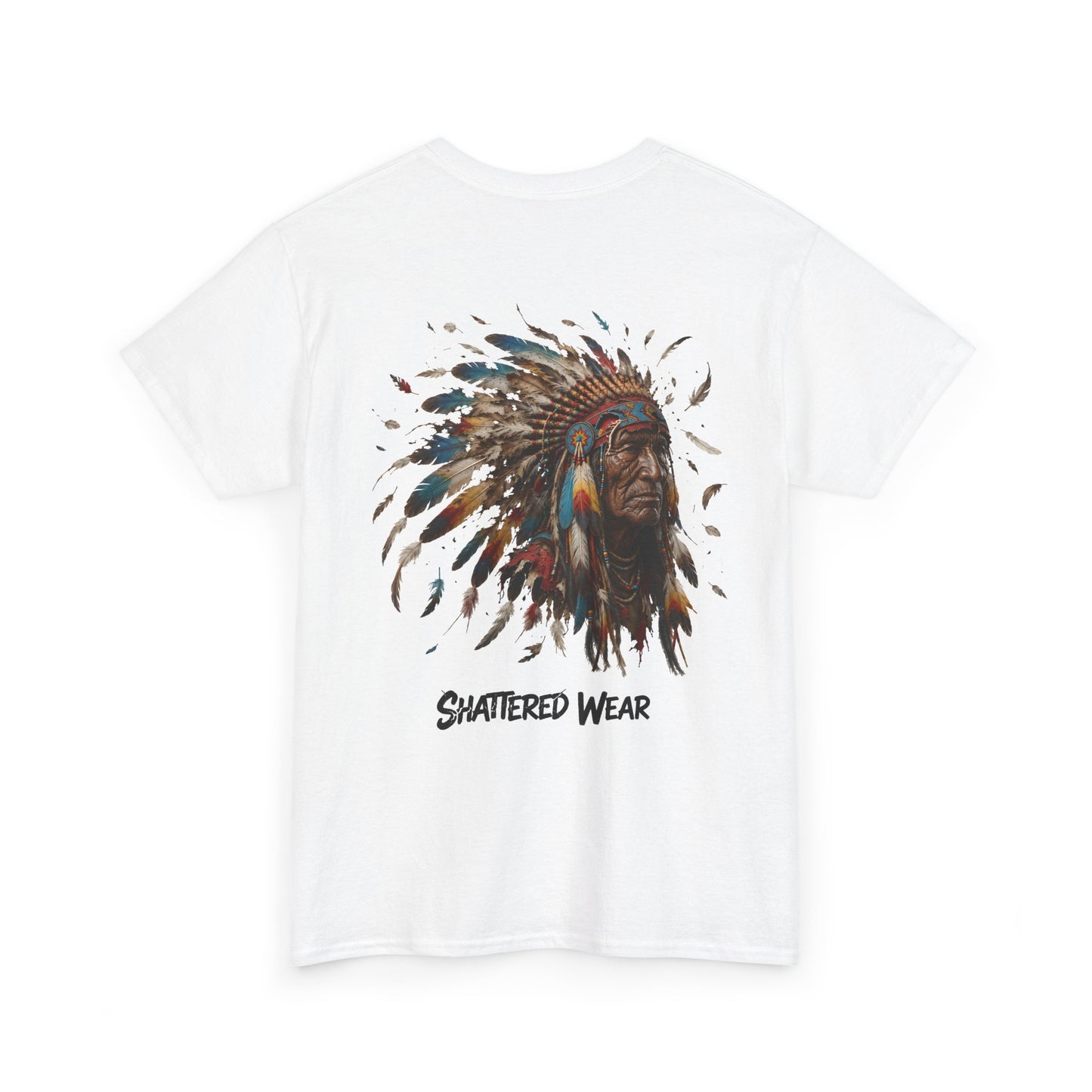 Shattered Warbonnet Elderly Native Graphic Tee