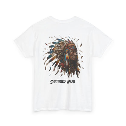 Shattered Warbonnet Elderly Native Graphic Tee