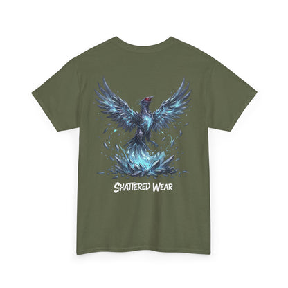Shattered Blue Rising Phoenix Wear Graphic Tee