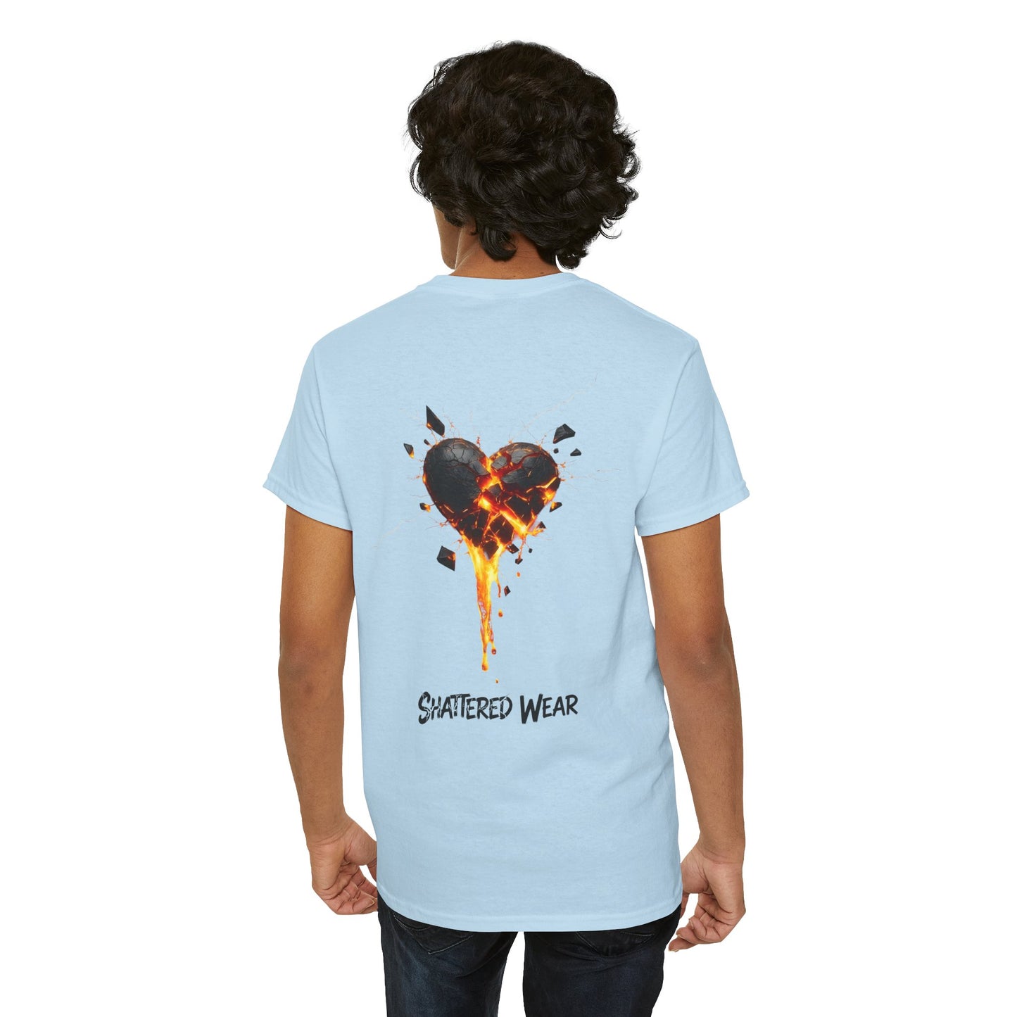 Shattered Black Heart Wear Graphic Tee