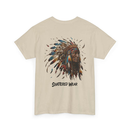 Shattered Warbonnet Elderly Native Graphic Tee