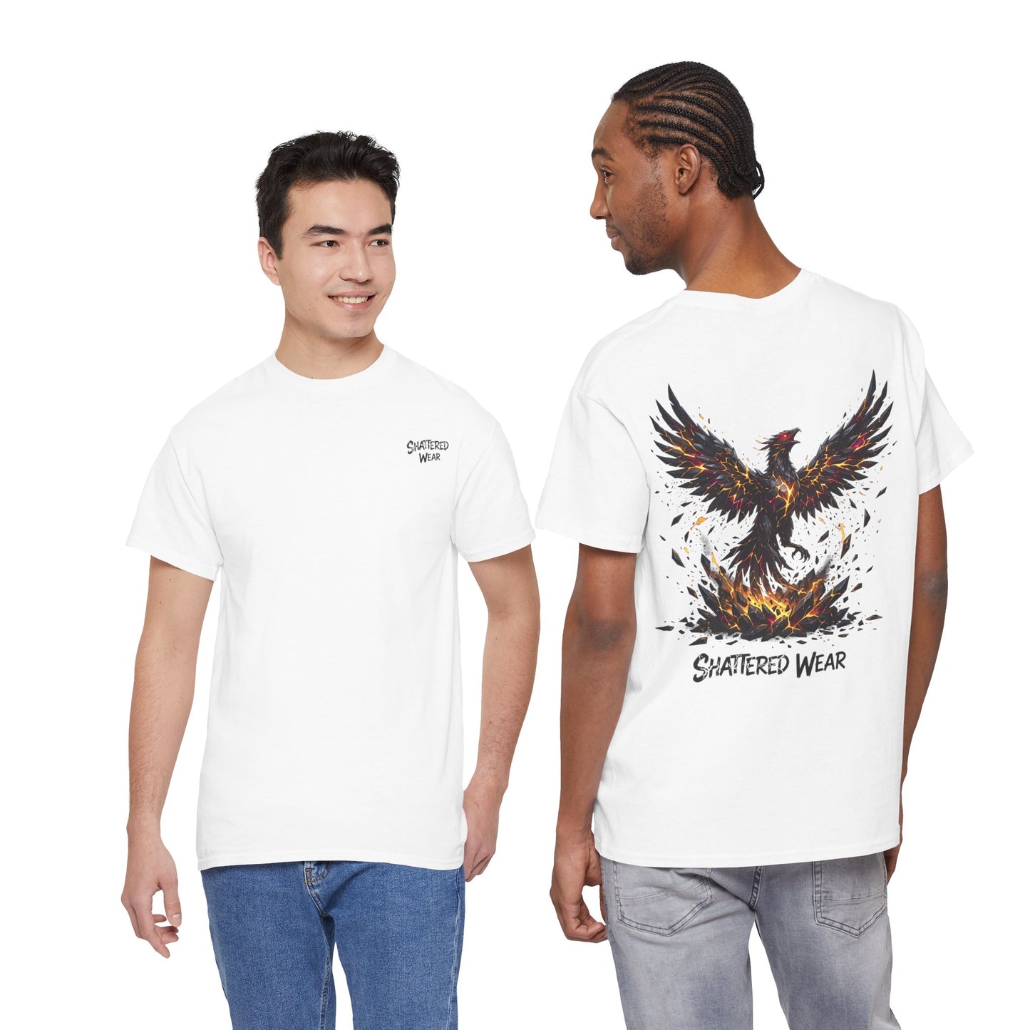 Shattered Gold Rising Phoenix Wear Graphic Tee